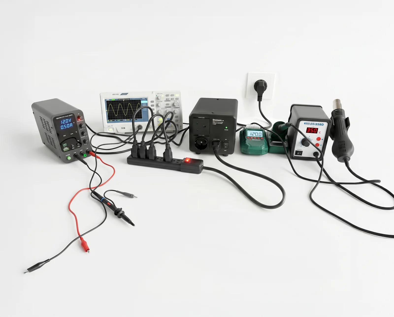 Bronson TI-800 converter running multiple workshop instruments and tools