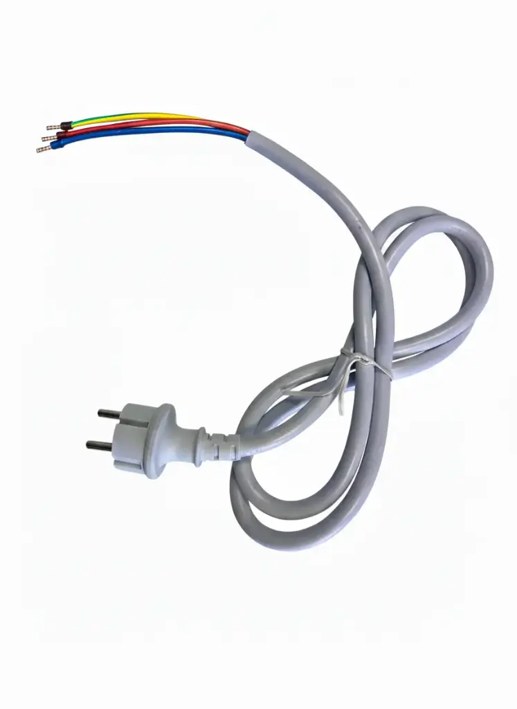 EURO SCHUKO PLUG (White) -CABLE 2.5mm² * 1.5M Length