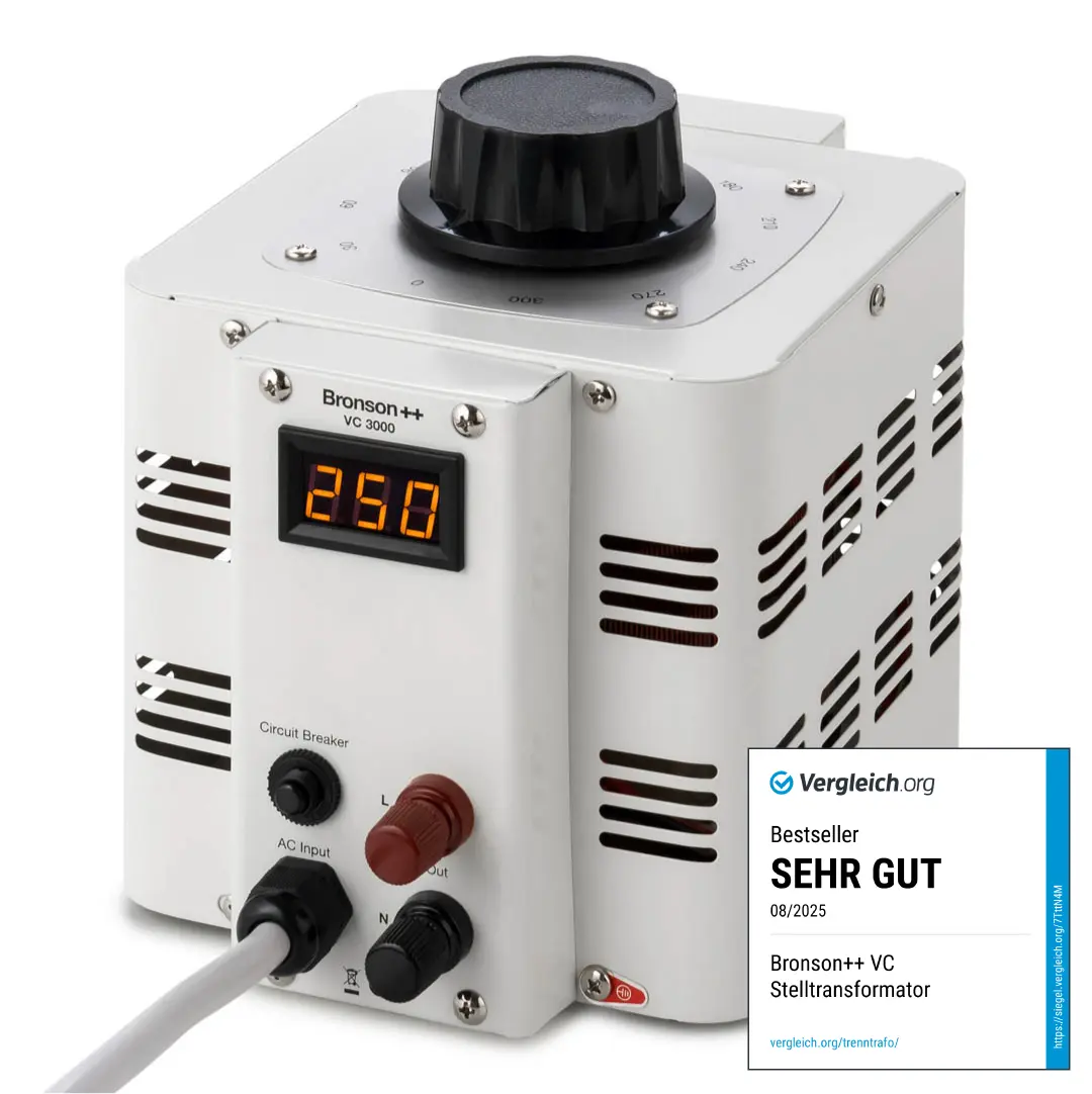 VC-3000 昇圧器 AC100VからAC220V Bronson VC 3000: VariAC for Flexible Voltage Adjustment
